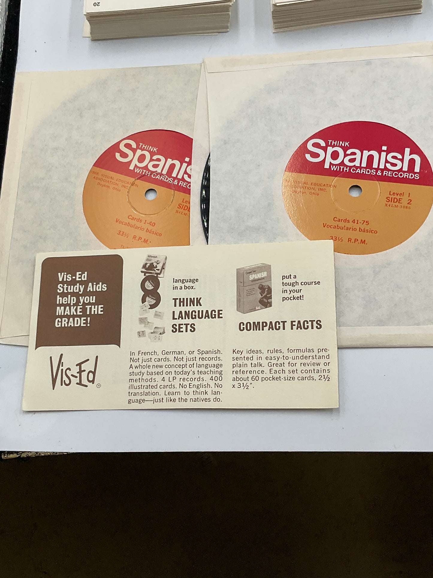 Ready JB Think Spanish with Cards & Records Level 1 Vis-ED