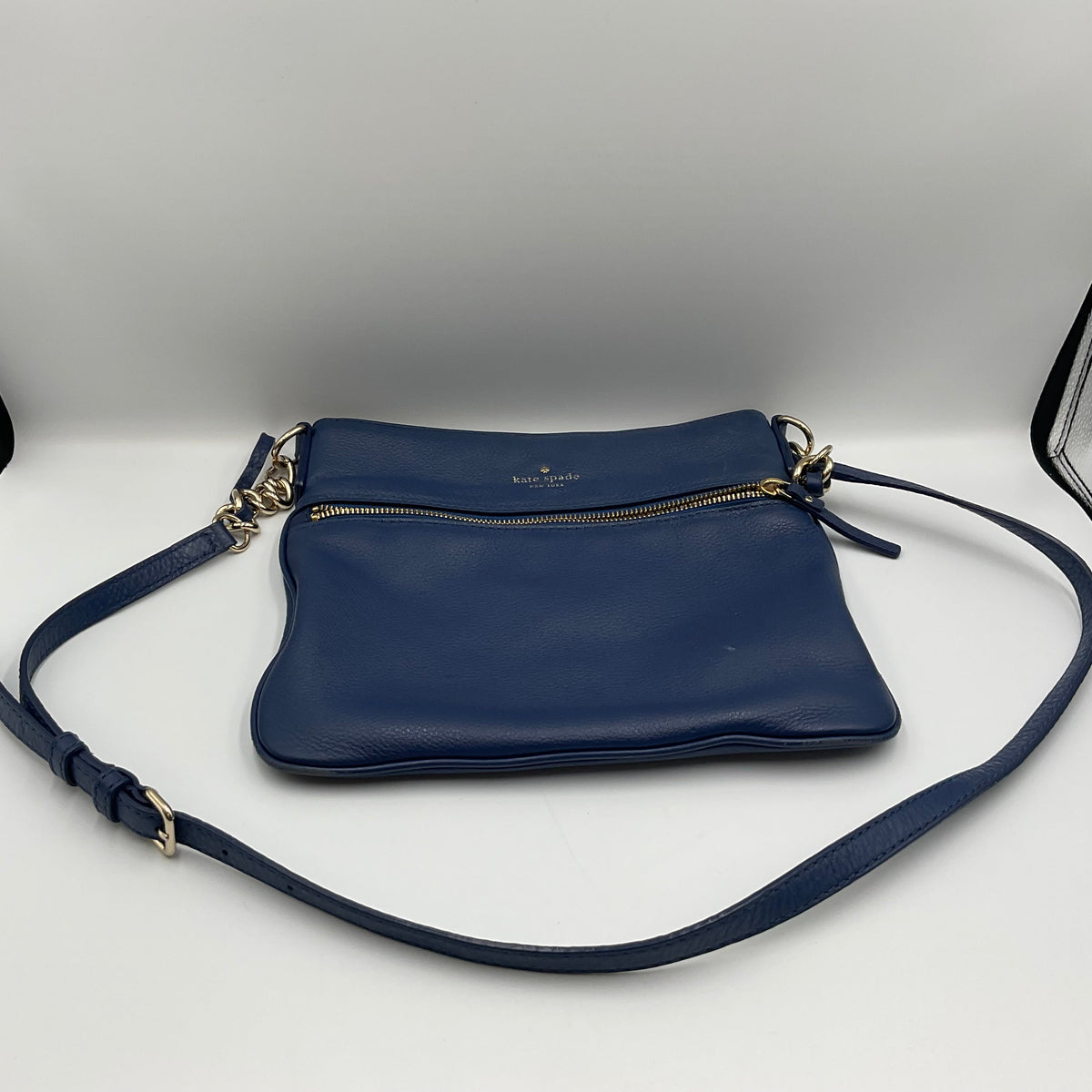 Kate Spade New York Cobble Hill Blue Leather Crossbody Shoulder Bag Purse