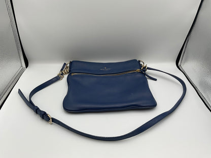 Kate Spade New York Jackson Street Melisse Leather Crossbody Bag in the Horizon Blue (navy) colorway