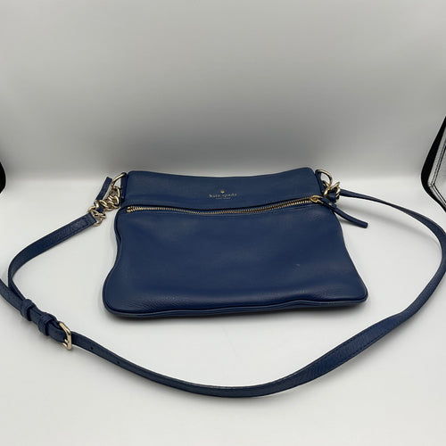Kate Spade New York Cobble Hill Blue Leather Crossbody Shoulder Bag Purse