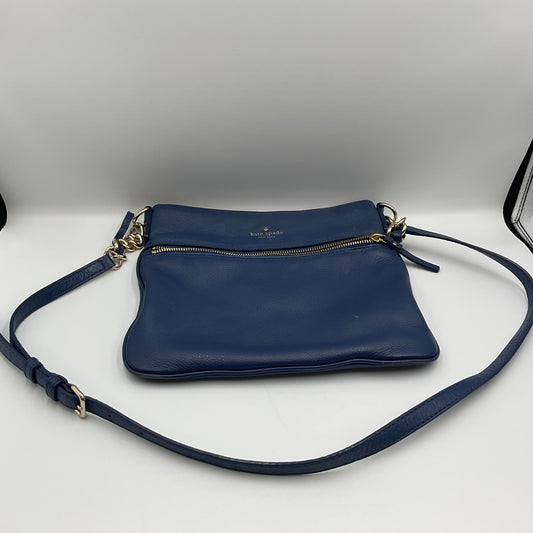 Kate Spade New York Cobble Hill Blue Leather Crossbody Shoulder Bag Purse