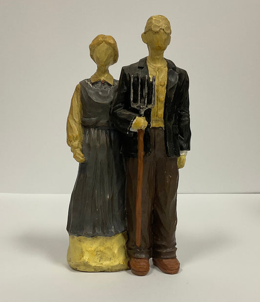 American Gothic Wooden Statuette By Carson Home Accents