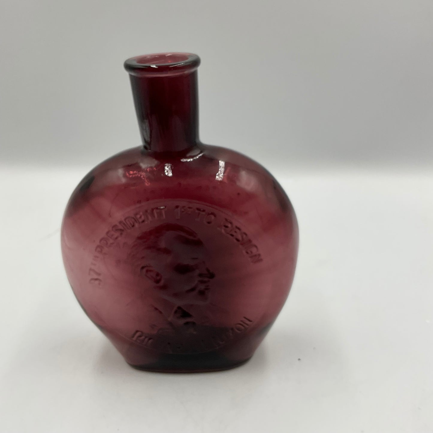 Vintage Wheaton Amethyst Carnival Glass Bottle