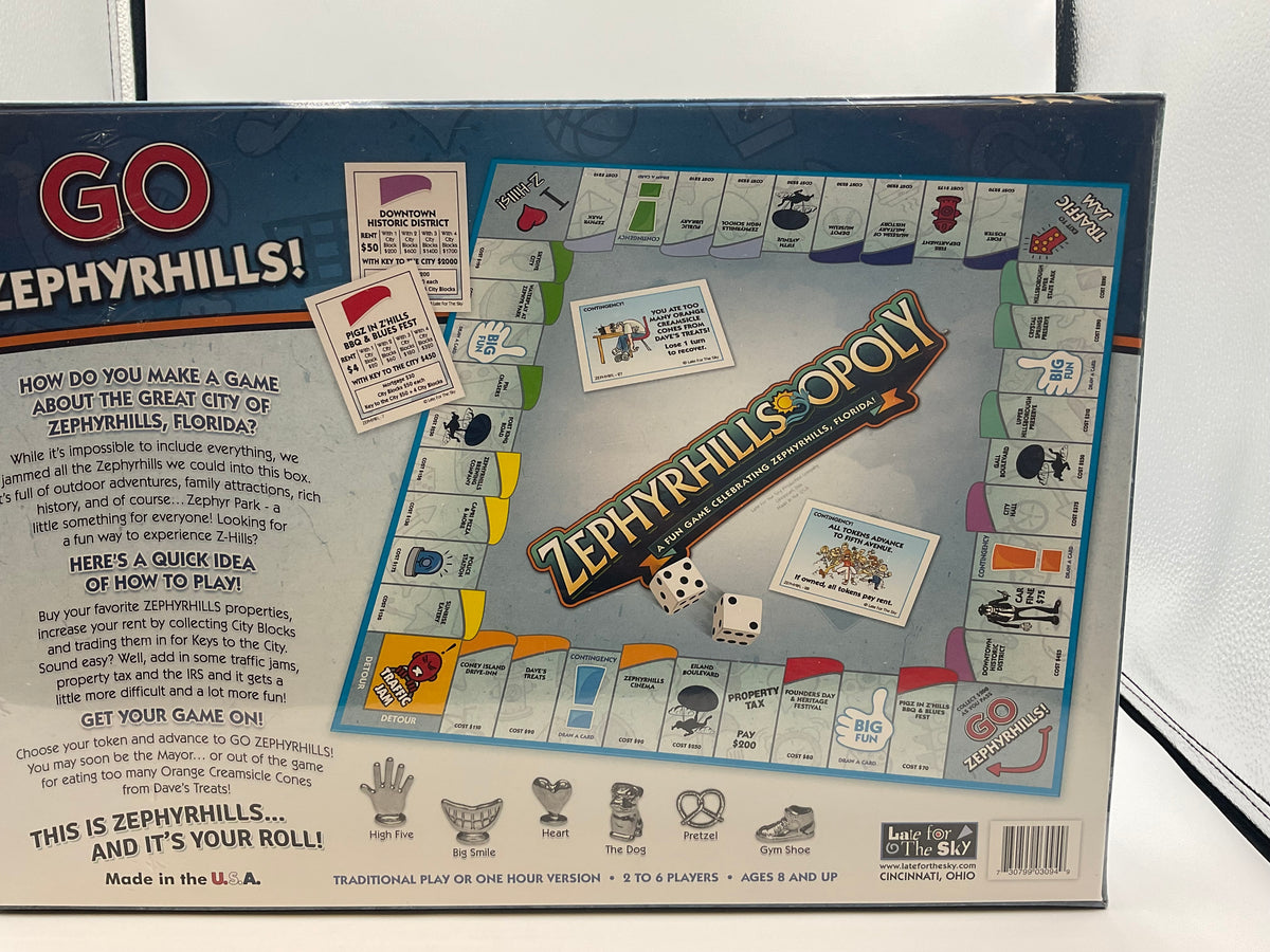 Zephyrhills Monopoly Board Game