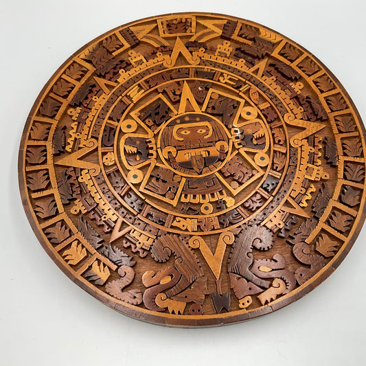 Vintage Mexican Aztec Calendar