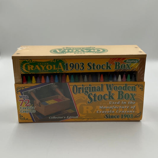 Vintage 1997 Edition Crayola 1903 Stock Box With 72 Crayons New Unopened