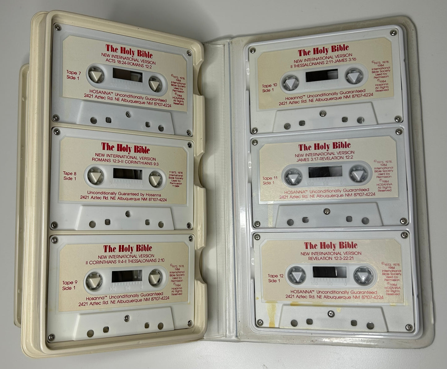 The Bible on Cassette Set of 12 Tapes