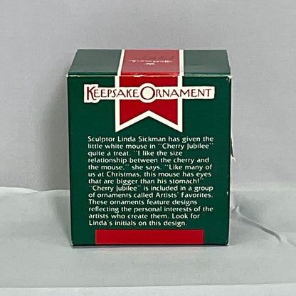1989 Hallmark Keepsake Ornament Cherry Jubilee w/Box
