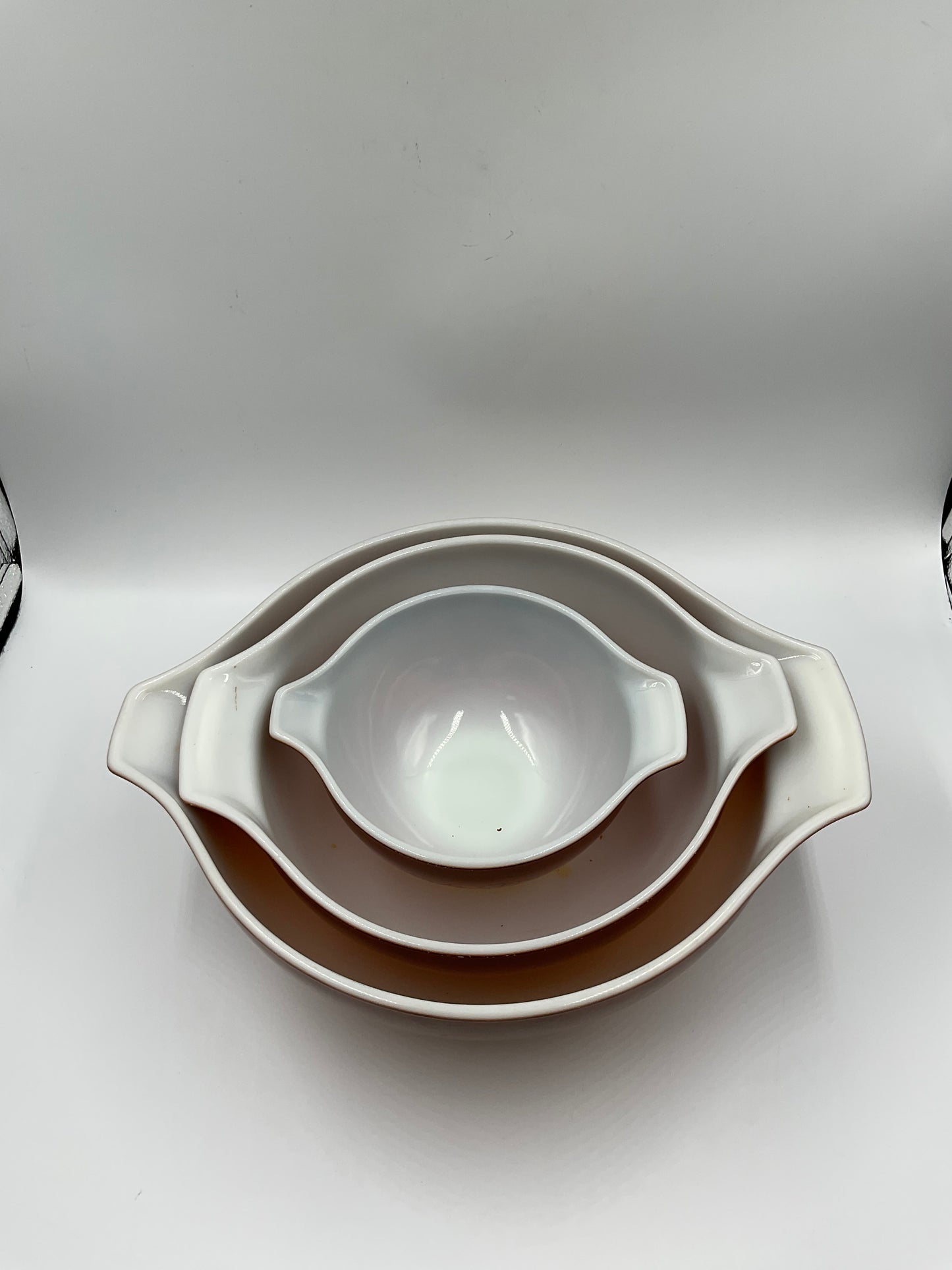Vintage Pyrex Old Orchard 3 Piece Nesting Mixing Bowl Set