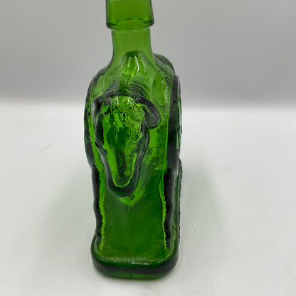 Vintage Wheaton Green Glass Decanter Bottle