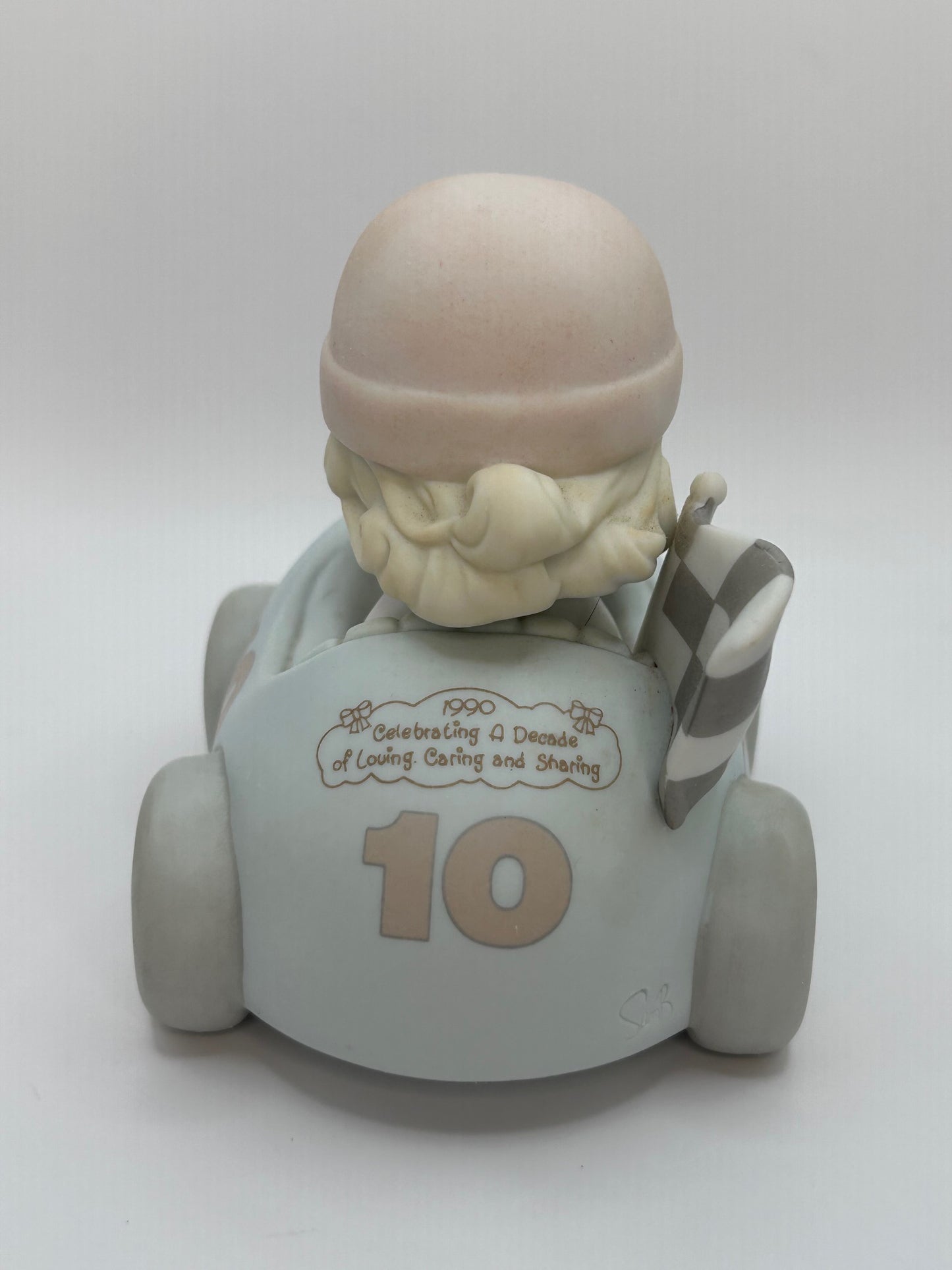Precious Moments Vintage 1990 Members Only Figurine Ten Years And Still Going Strong