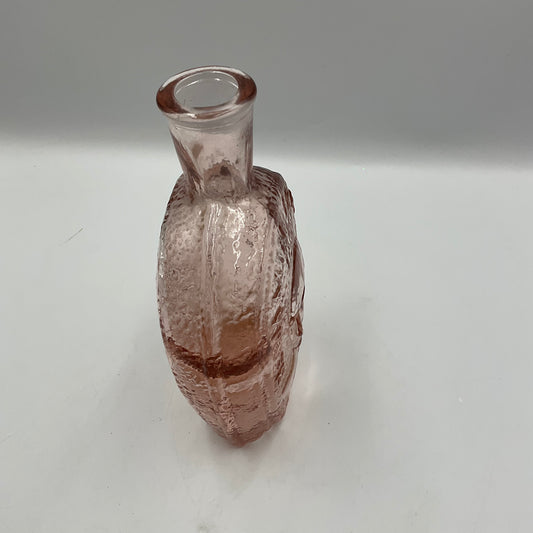 Vintage Wheaton Pink Carnival Glass Bottle