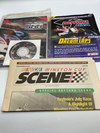 NASCAR Official Souvenir Program Pepsi 400 At Daytona Vintage 2001