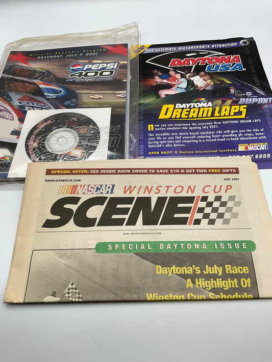 NASCAR Official Souvenir Program Pepsi 400 At Daytona Vintage 2001