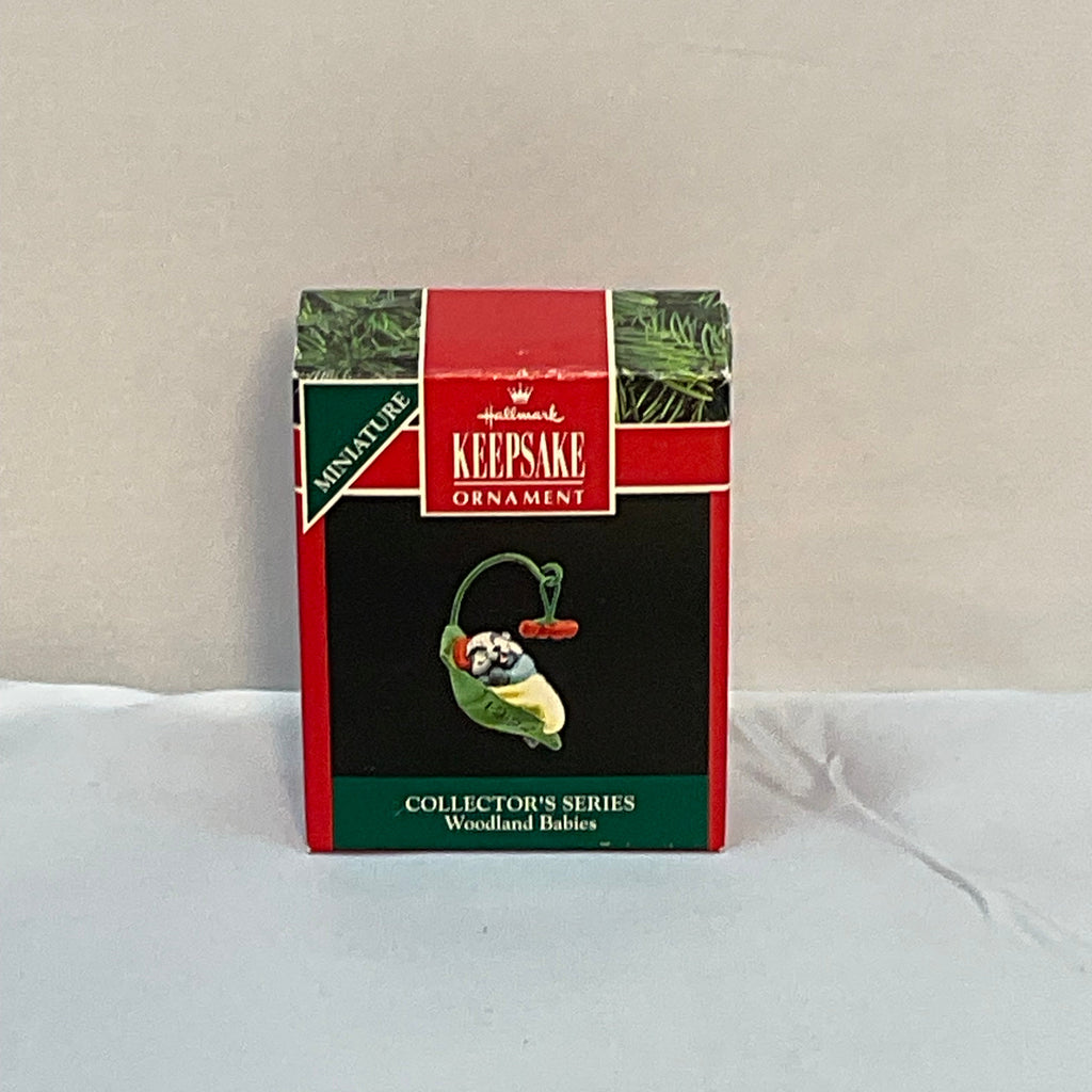 Hallmark Keepsake Miniature Christmas Ornament "Woodland Babies" 1992
