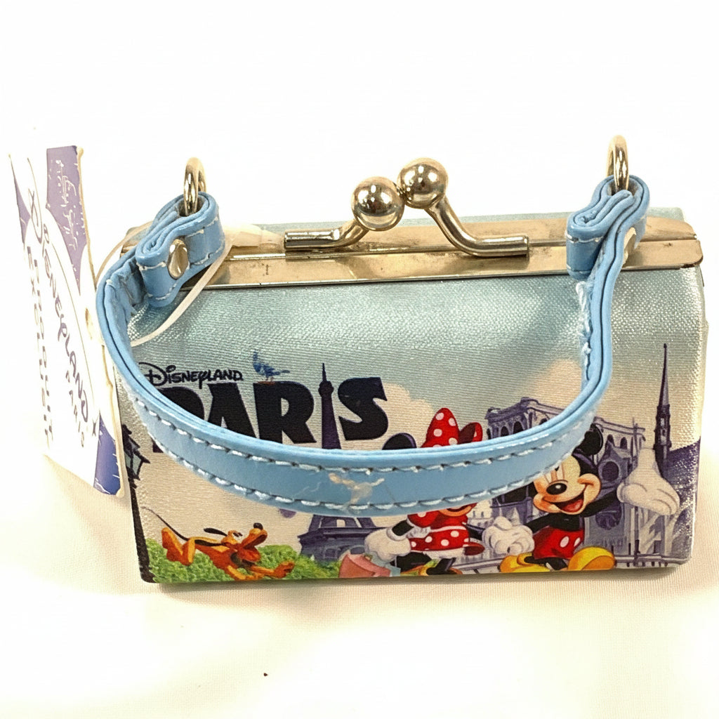Disneyland Paris Souvenir Clasp Mini Purse Featuring Mickey & Minnie Mouse