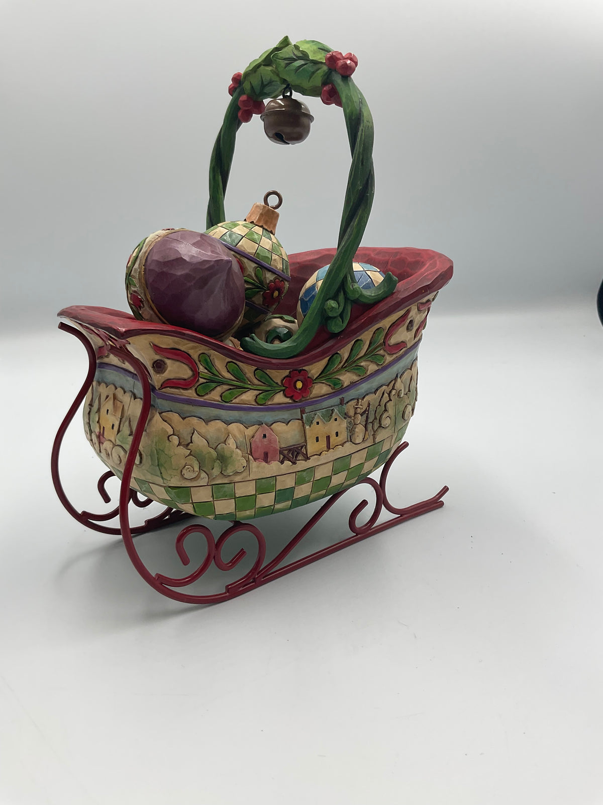 Jim Shore Sleigh Bells Ring Christmas Sleigh 5 Ornaments Heartwood Creek