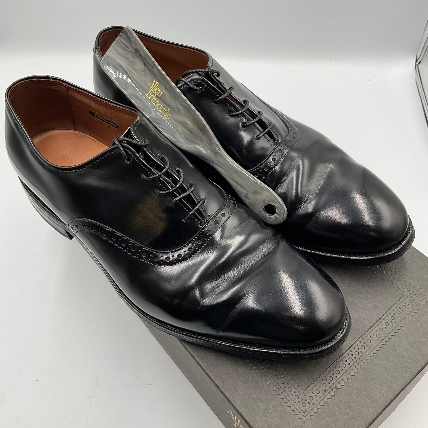 Allen Edmonds Black Leather Danbury Size 8.5D