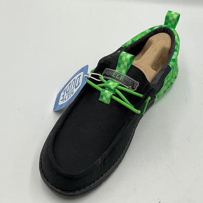 Hey Dude x Minecraft Wally Funk “Creeper” Slip-Ons Size 9