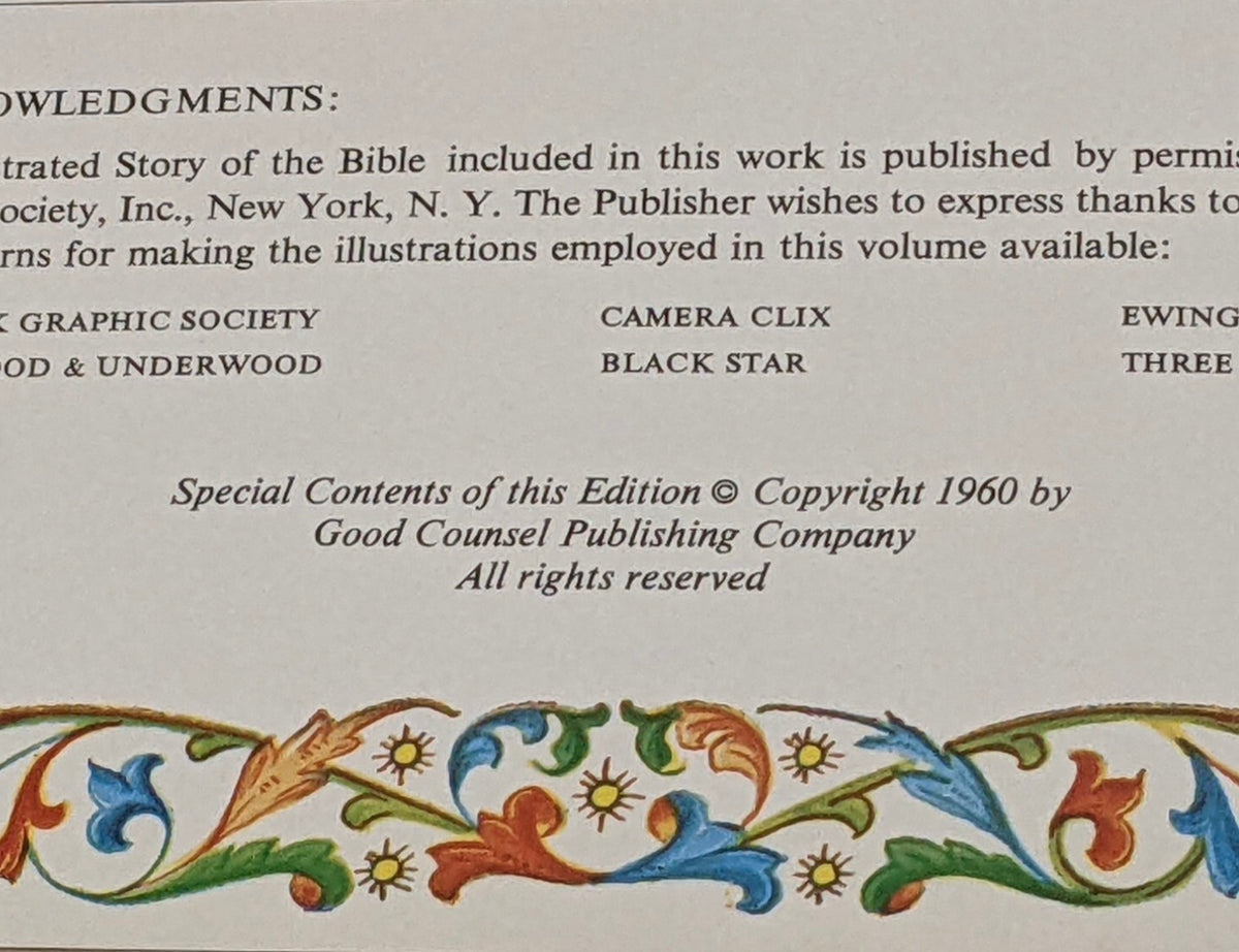 Holy Bible Vintage 1960 The Guiding Light Edition Hard Cover Religious Book