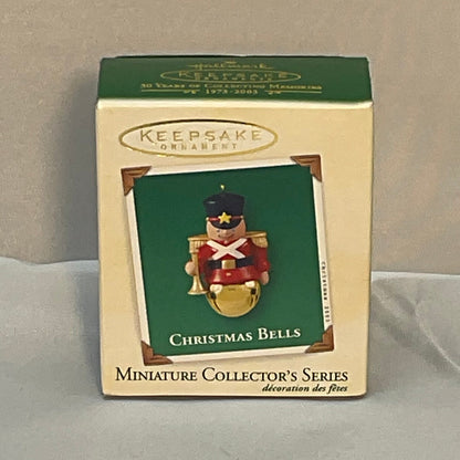 Hallmark Christmas Bells Miniature Ornament 9th in Series 2003
