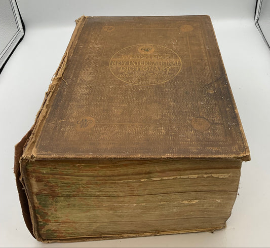 Webster's New International Dictionary Second Edition Vintage 1934