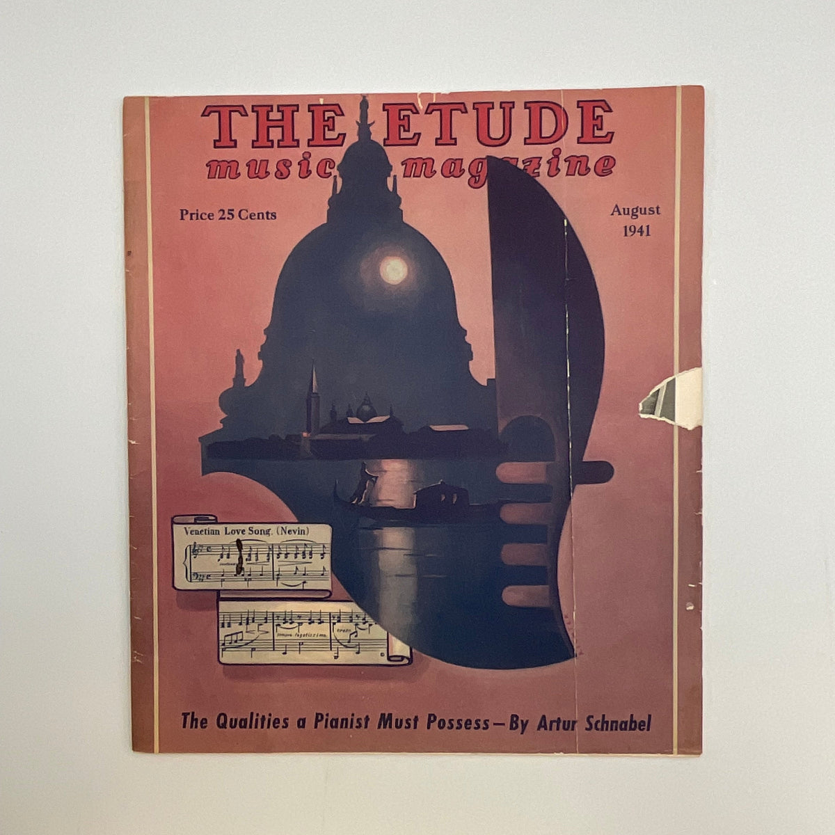 Vintage August 1941 The Etude Music Magazine