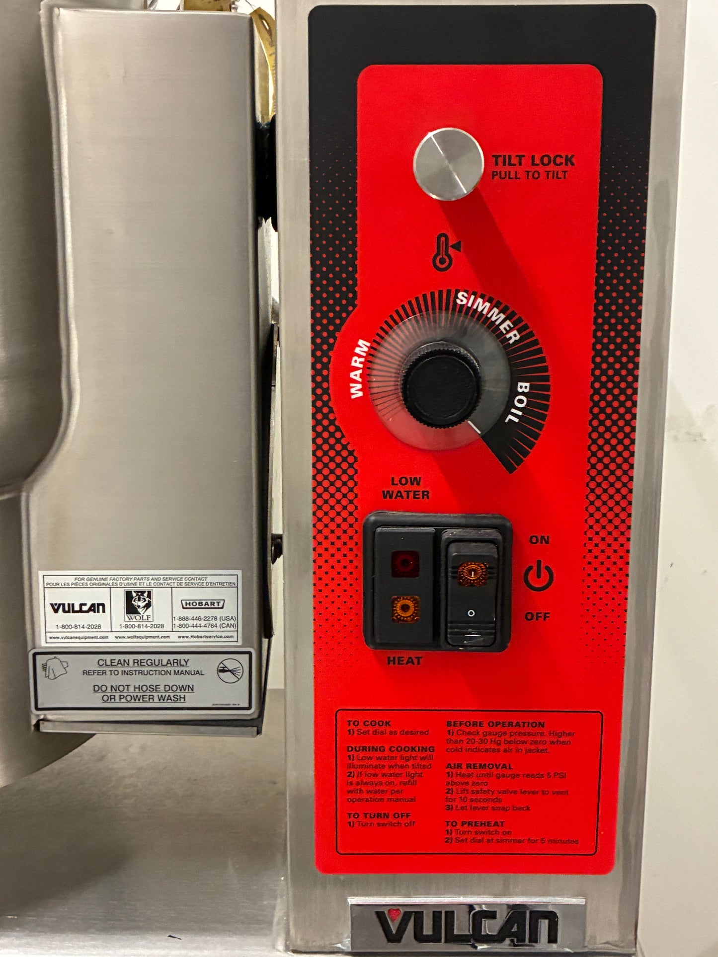 Brand New 2024 Vulcan K6Ett-7 6 Gallon Tilting Electric Steam Jacketed Kettle 7.5kw 208V with Base Table Stand