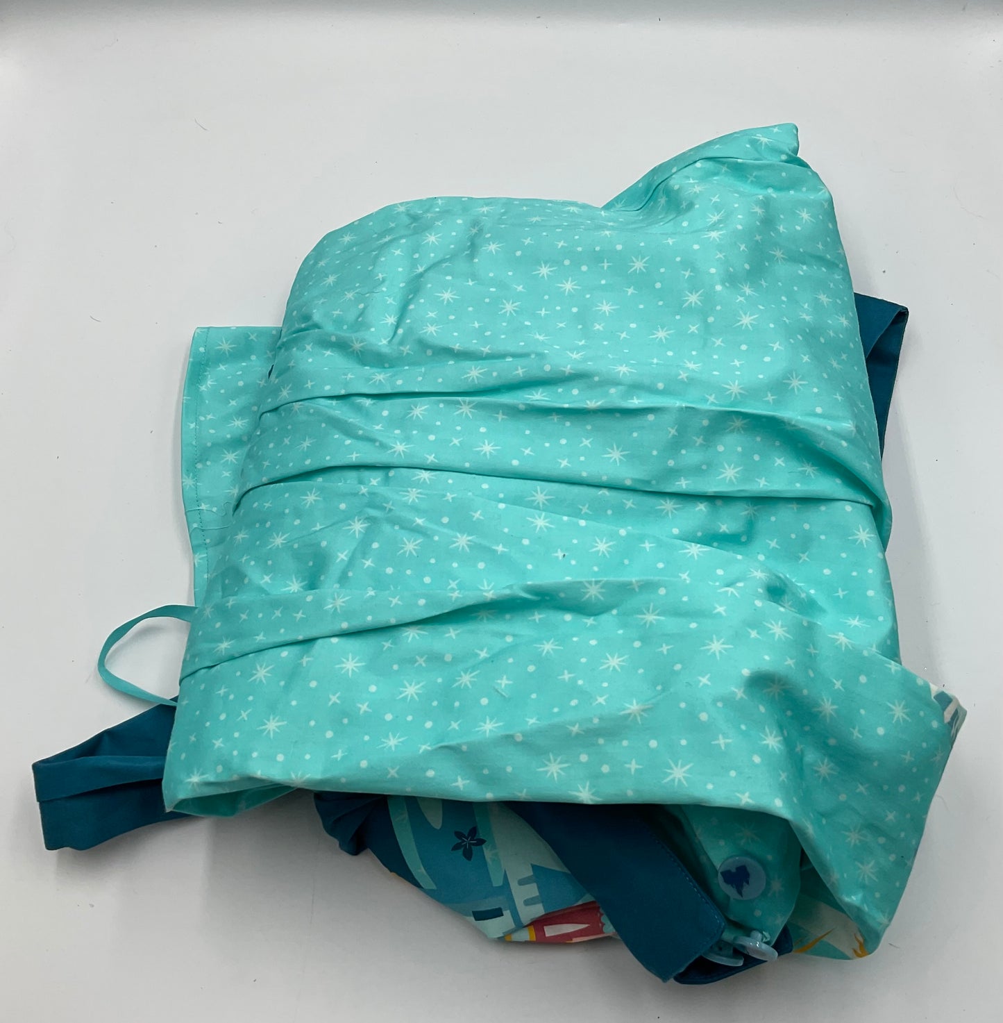 Disney’ Parks Dress Aqua Blue Magic KIndom’s Women’s Dress size Large