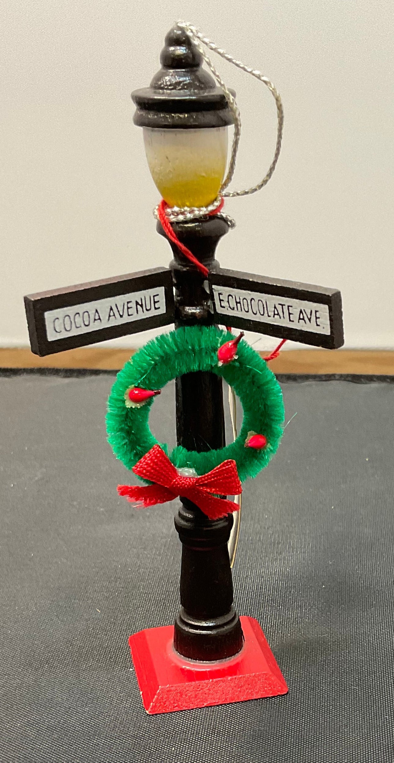 Kurt Adler Vintage Hershey's Chocolate Lamp Post Ornament
