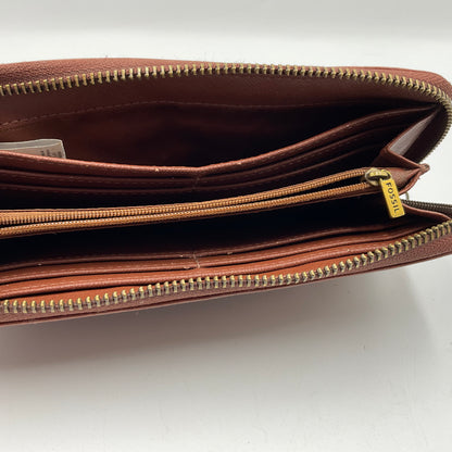 Fossil Tiegan Brown Leather Wallet