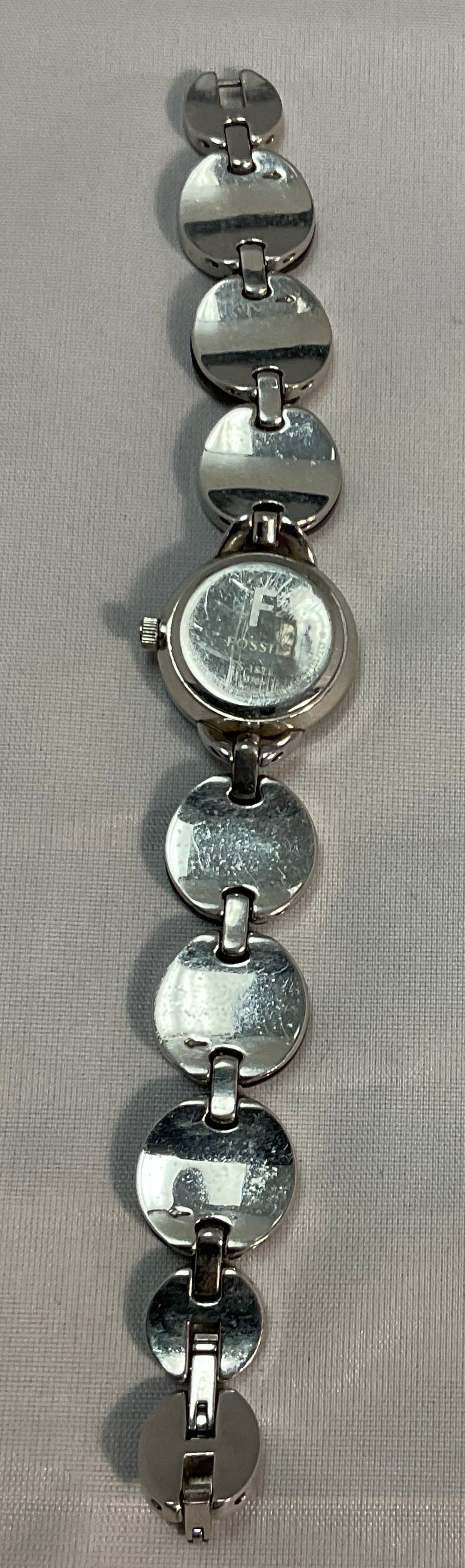 Fossil ES1871  Black & Silver Stainless Steel Watch (Needs Battery)