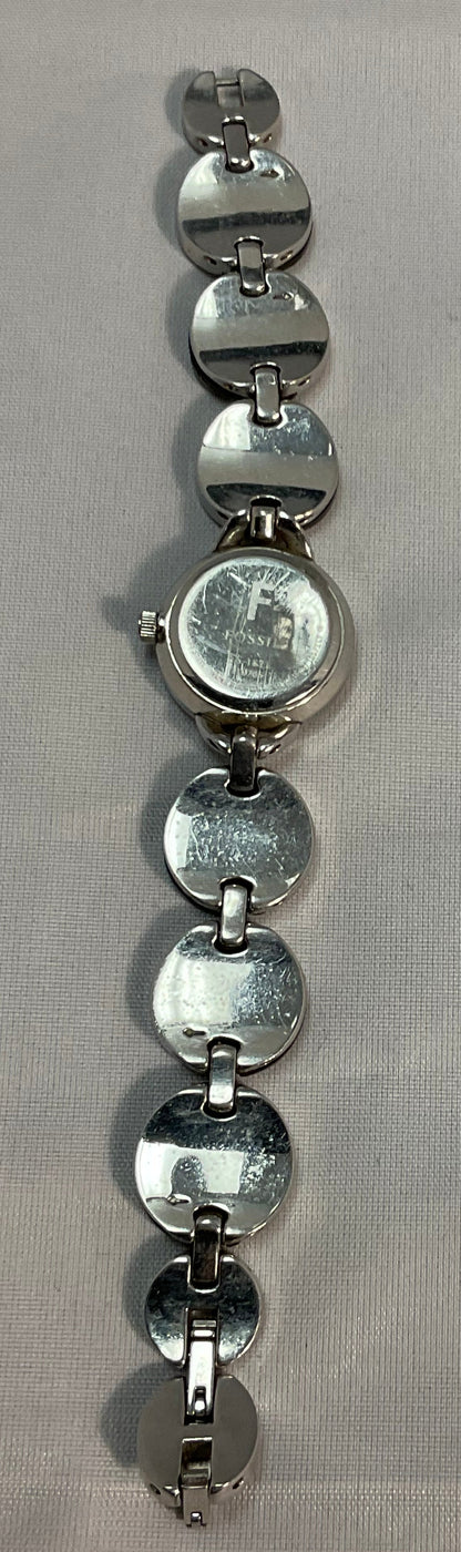Fossil ES1871  Black & Silver Stainless Steel Watch (Needs Battery)