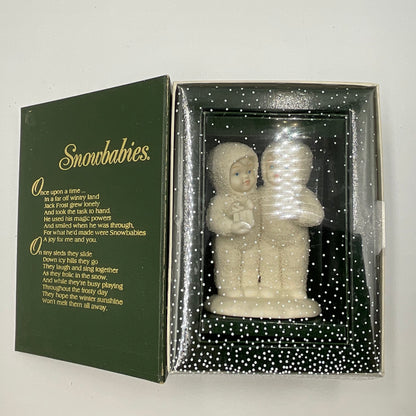 Department 56 Snowbabies One For You One For Me Winter Tales Figurine Book Box