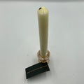 Peach Pink Glass Depression Glass Candle Holders