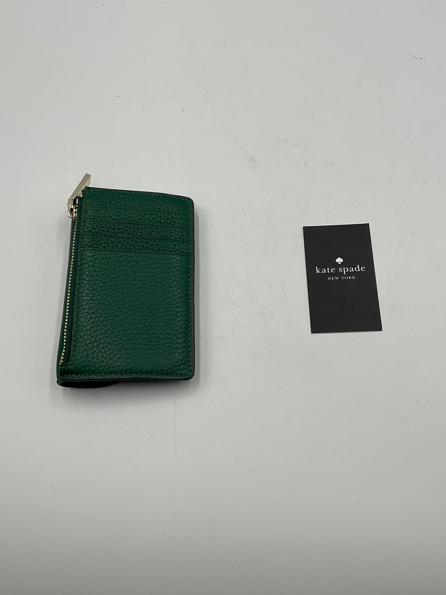 Kate Spade New York Forest Green Pebble Design Leather Wallet