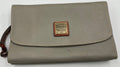 Dooney & Bourke Pebble Grain Continental Clutch Wallet Gray Taupe