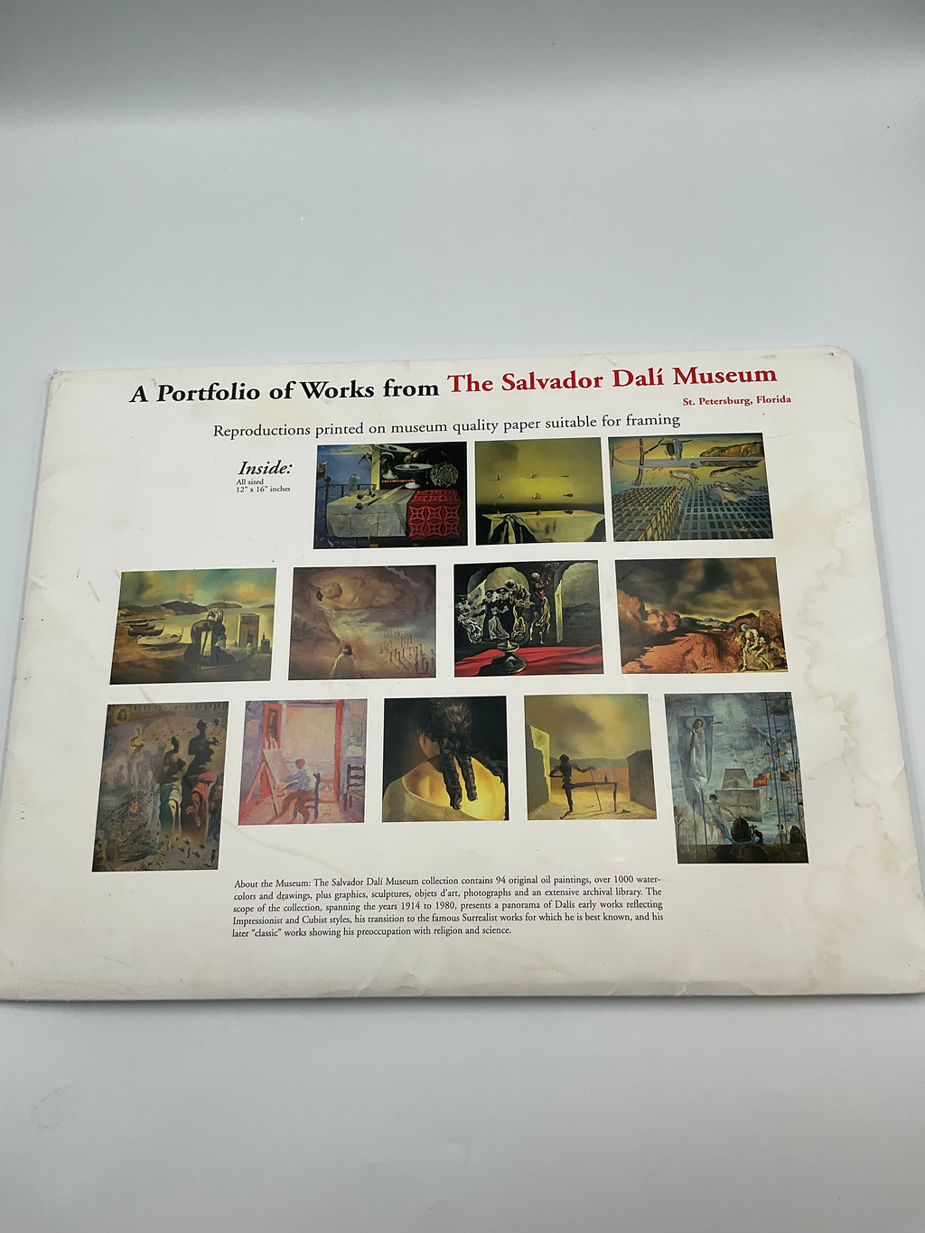 Salvador Dali Museum St Petersburg FL Art Print Portfolio As-Is Lot
