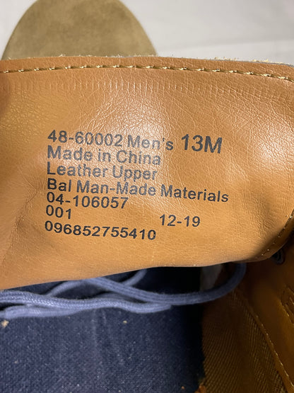 Crown and Ivy Tobacco Tan Suede and Leather Men's Shoes Size 13M Casual Dress Derby Loafers