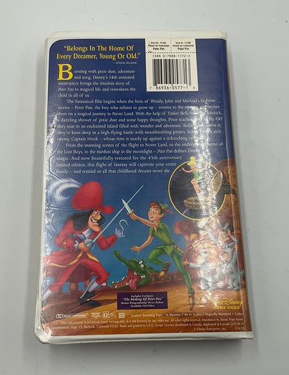 Walt Disney’s Peter Pan 45th Anniversary Limited Edition VHS