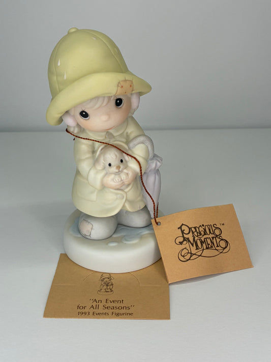 Precious Moments 1993 Event Figurine Vintage 1992 An Event for All Seasons w/ Original Box