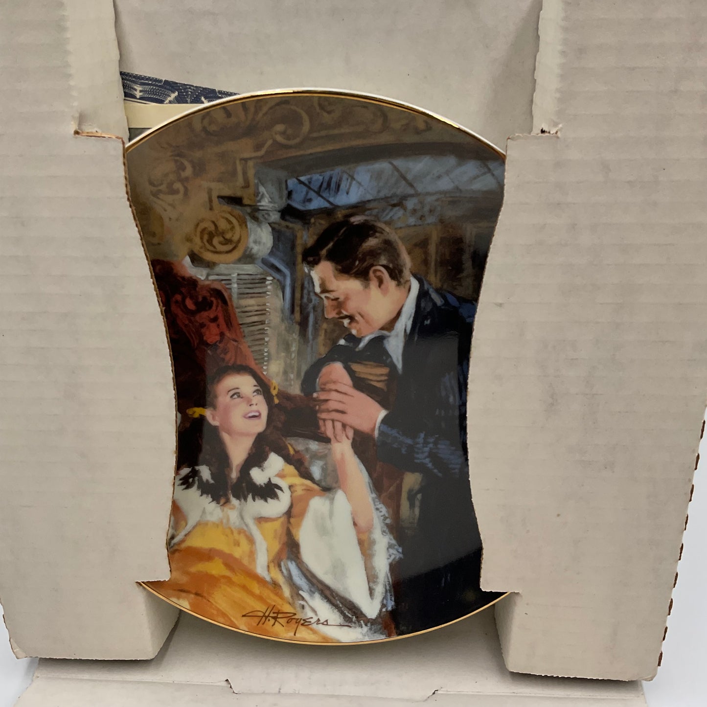 W.L. George Bradford Exchange Scarlett Rhett’s Honeymoon Gone with Wind China Plate