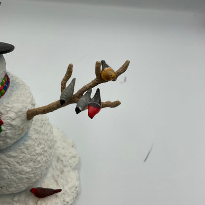Lenox Feathered Friends Snowman & Birds Lynn Bywaters Figurine