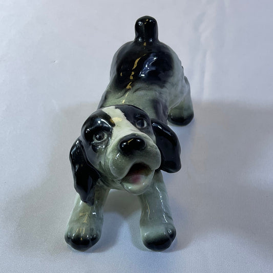 Goebel Hummel Vintage Handmade Porcelain Playful Puppy Cocker Spaniel Dog Figurine Western Germany