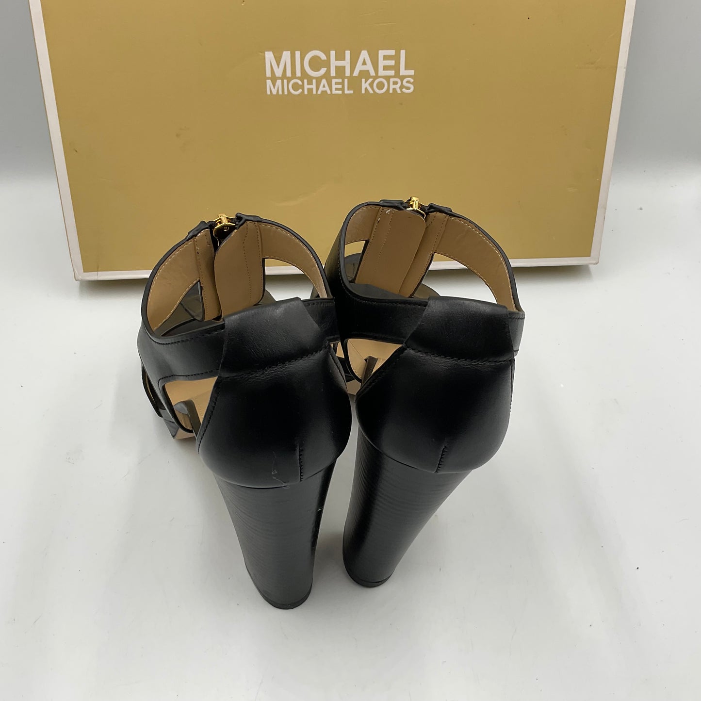 Michael Kors Berkley Sandal Black Size 8.5 in Original Box