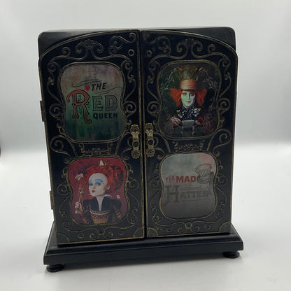 Disney Alice in Wonderland Mad Hatter & Red Queen Jewelry Armoire