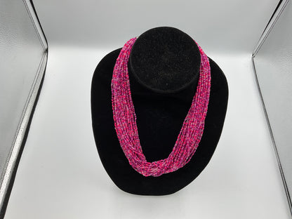 Pink Small Beaded Necklace