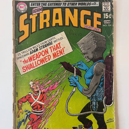 Strange Adventures #224 Adam Strange Atomic Knights Vintage 1970 DC Comics Comic Book