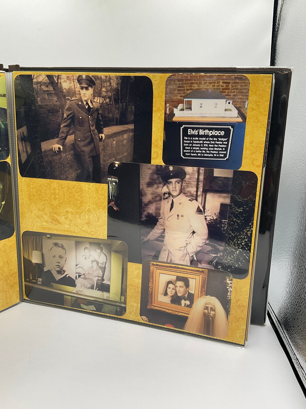completed, vintage Graceland & Memphis vacation photo scrapbook
