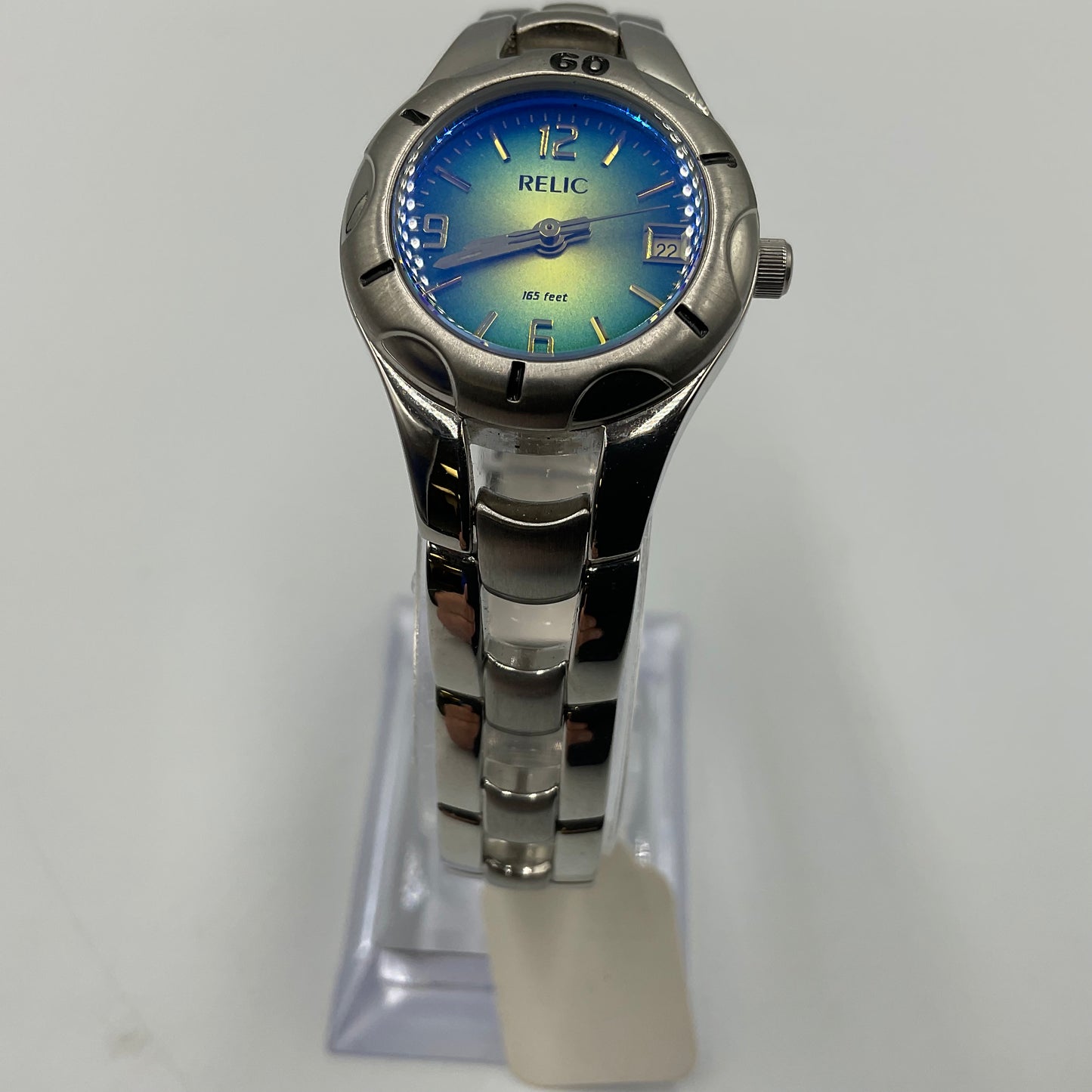 Relic Blue Face Silver Watch